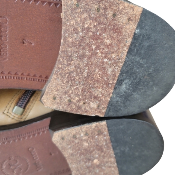 Vero Cuoio Distressed Italian Leather Riding Boots Size 7 - Picture 7 of 9